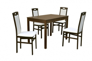 stôl Jumbo rozťahovací+4x stolička Benito