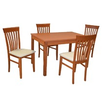 stôl Bergamo rozťahovací+4x stolička Tomas