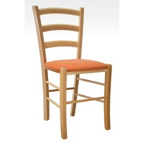 stolička D141/L s dreveným sedákom