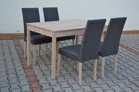 stôl Bergamo pevný+4x stolička Denver