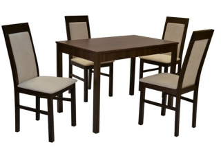 stôl Jumbo pevný+4x stolička D127